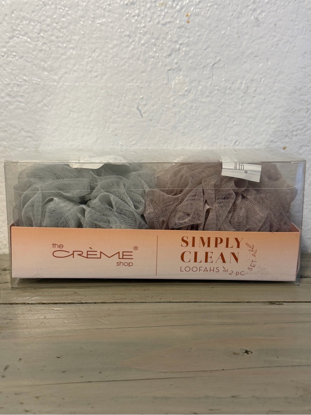 The Crème Shop Simply Clean Loofahs - Grey & Taupe